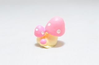 コケリウムフィギュア きのこ 傘閉じ ピンク：画像2
