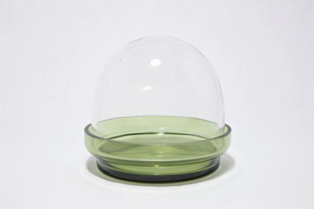 コケリウムガラス容器 ガラスドーム14 グリーン(フタ付)：画像1