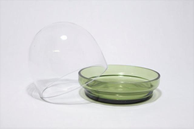 コケリウムガラス容器 ガラスドーム14 グリーン(フタ付)：画像2