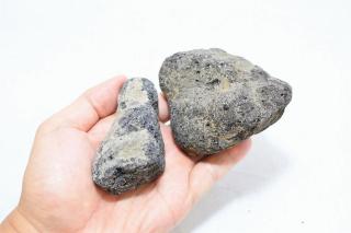 天然黒溶岩石レイアウトセット（形状お任せ)：画像2