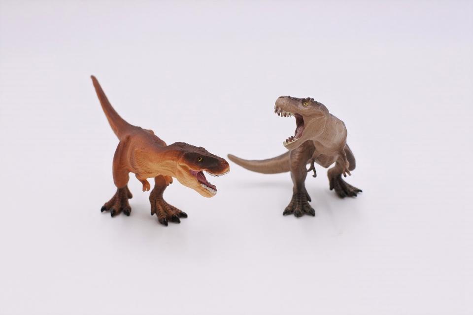 コケリウムフィギュアセット 戦うティラノサウルス