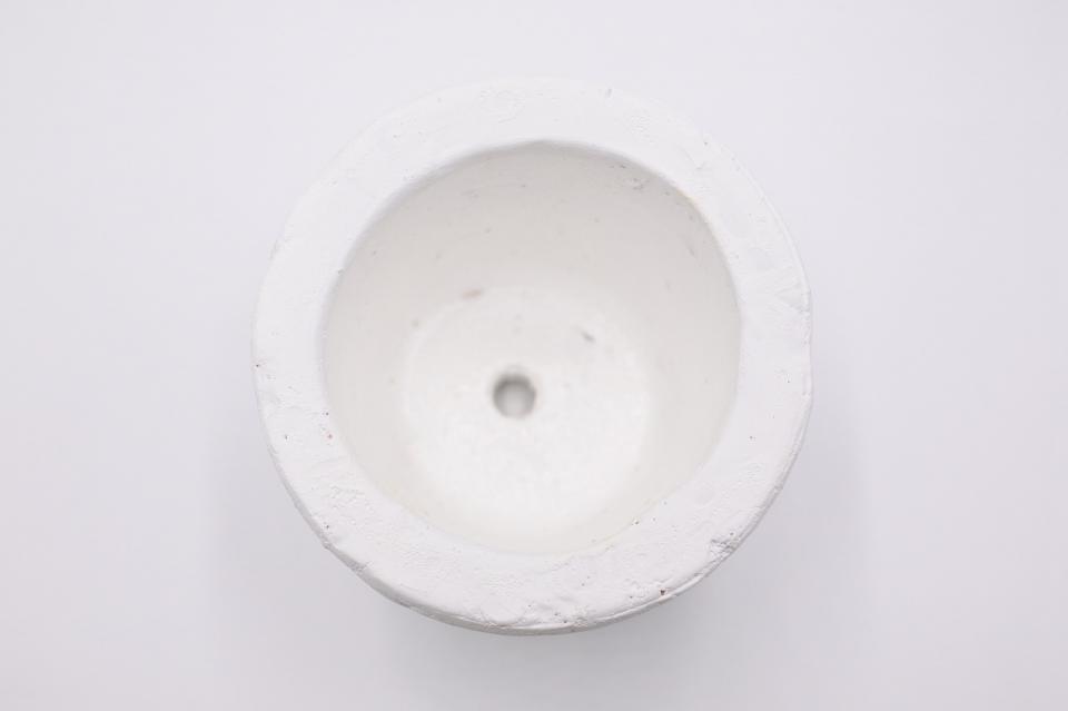 コケリウム鉢植え容器 ペイントポット ホワイト：画像3
