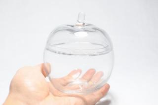 コケリウムガラス容器 りんご（フタ付）：画像3