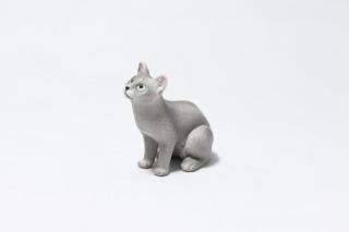 コケリウムフィギュア 猫 ロシアンブルー：画像2