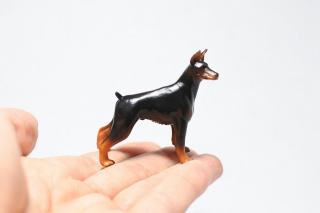 コケリウムフィギュア 犬 ドーベルマン：画像3