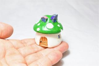 コケリウムフィギュア きのこのお家L グリーン：画像3