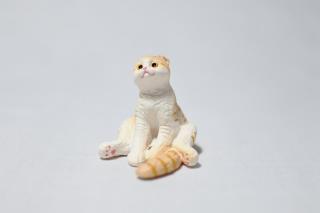 コケリウムフィギュア 猫 スコティッシュフォールド：画像2