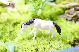 コケリウムフィギュア 馬 ホワイト：画像1