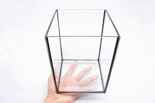 コケリウムガラス容器　15cmキューブBK Ｍ(フタ付)：画像3