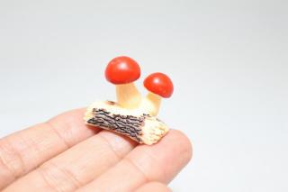 コケリウムフィギュア きのこ 切り株 レッド：画像3
