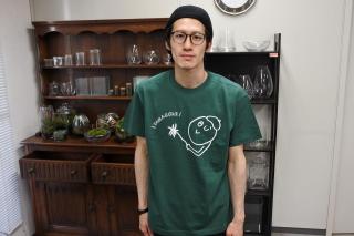 【特価セール中】タマゴケちゃんTシャツ グリーン L：画像3