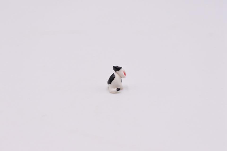 コケリウムフィギュア チビ猫 白黒ブチ：画像2