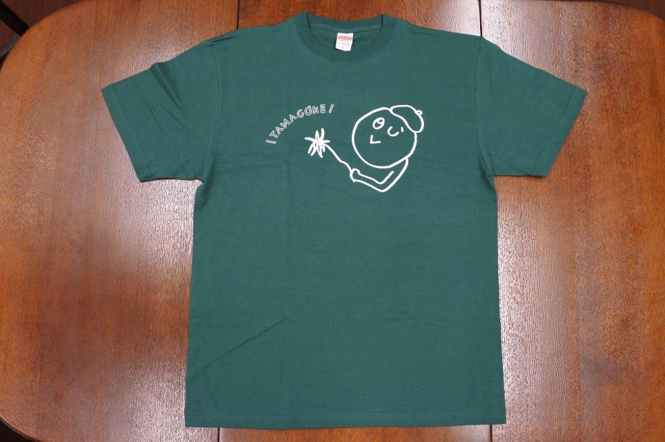 【特価セール中】タマゴケちゃんTシャツ グリーン XL