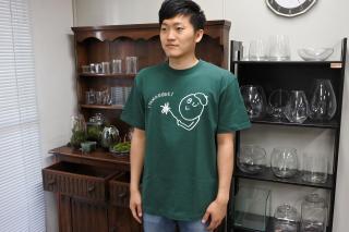 【特価セール中】タマゴケちゃんTシャツ グリーン XL：画像4