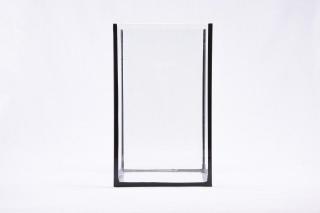 コケリウムガラス容器　15cmキューブBK L(フタ付)：画像1