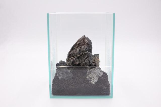 コケリウムキット 森の岩山 青華石(フタ付)：画像3