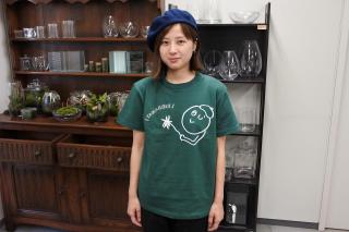 【特価セール中】タマゴケちゃんTシャツ グリーン S：画像3